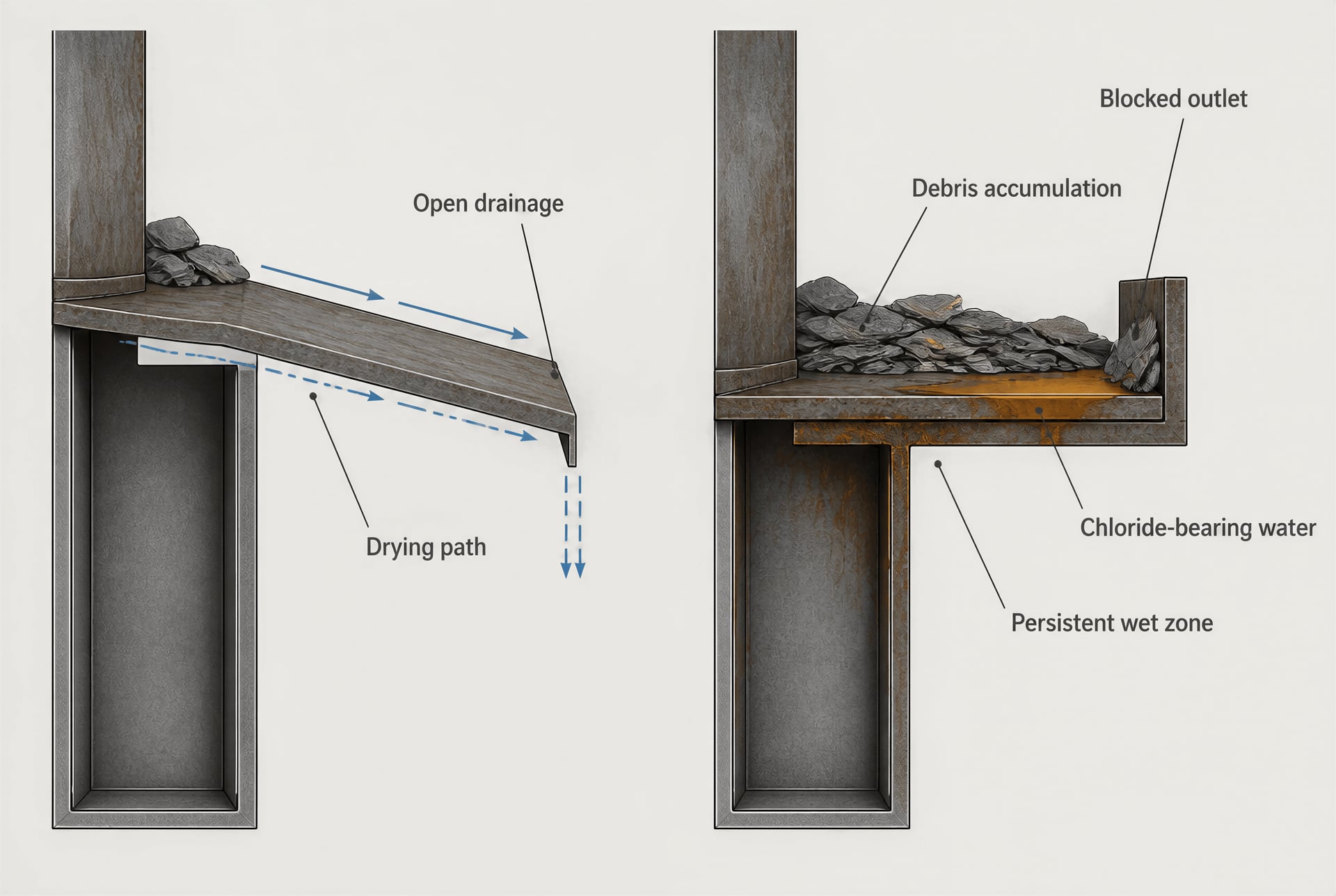 Weervaste staalsoorten en ontwerp voor atmosferische corrosie