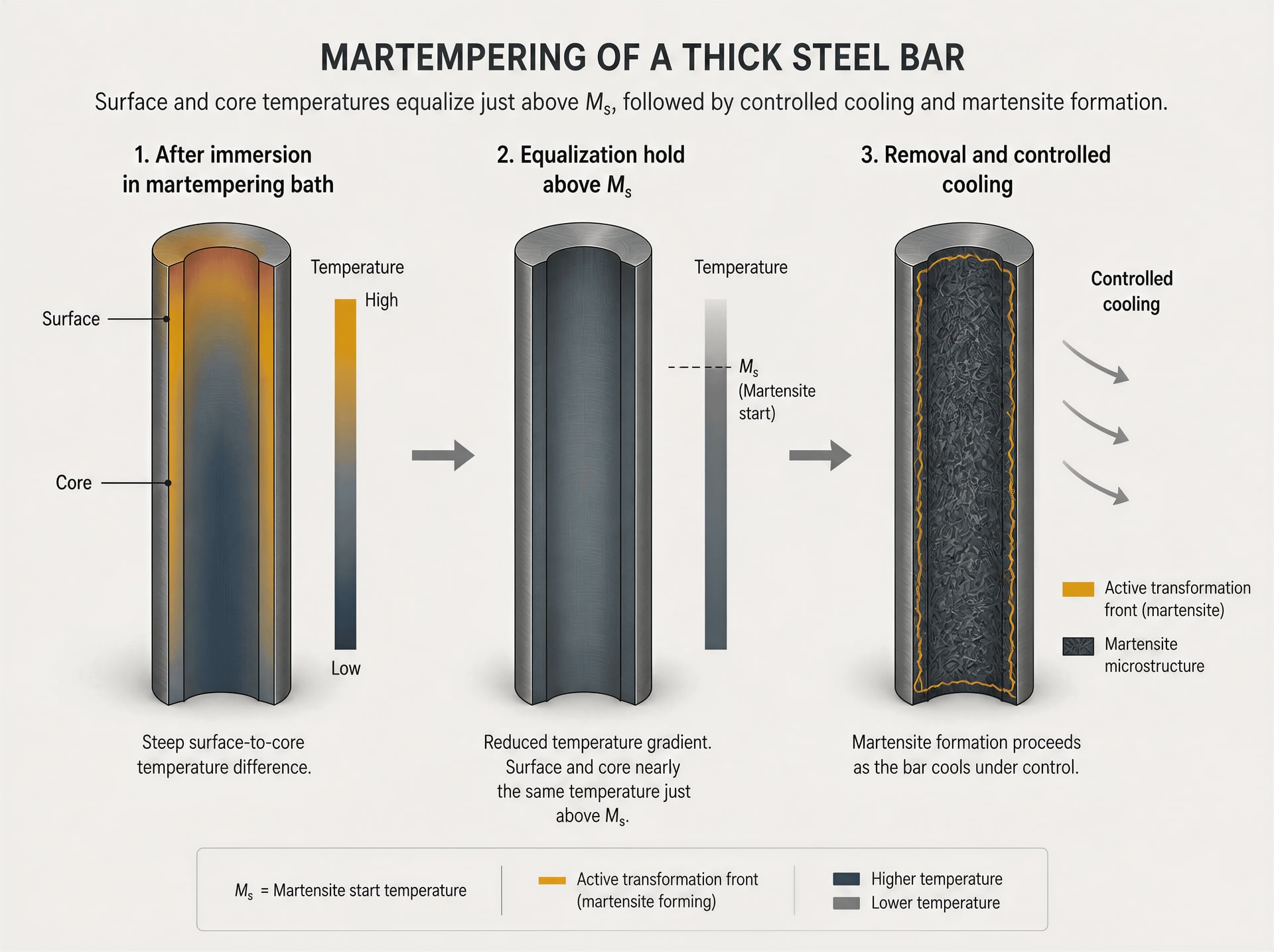 Austempering e martempering dell'acciaio