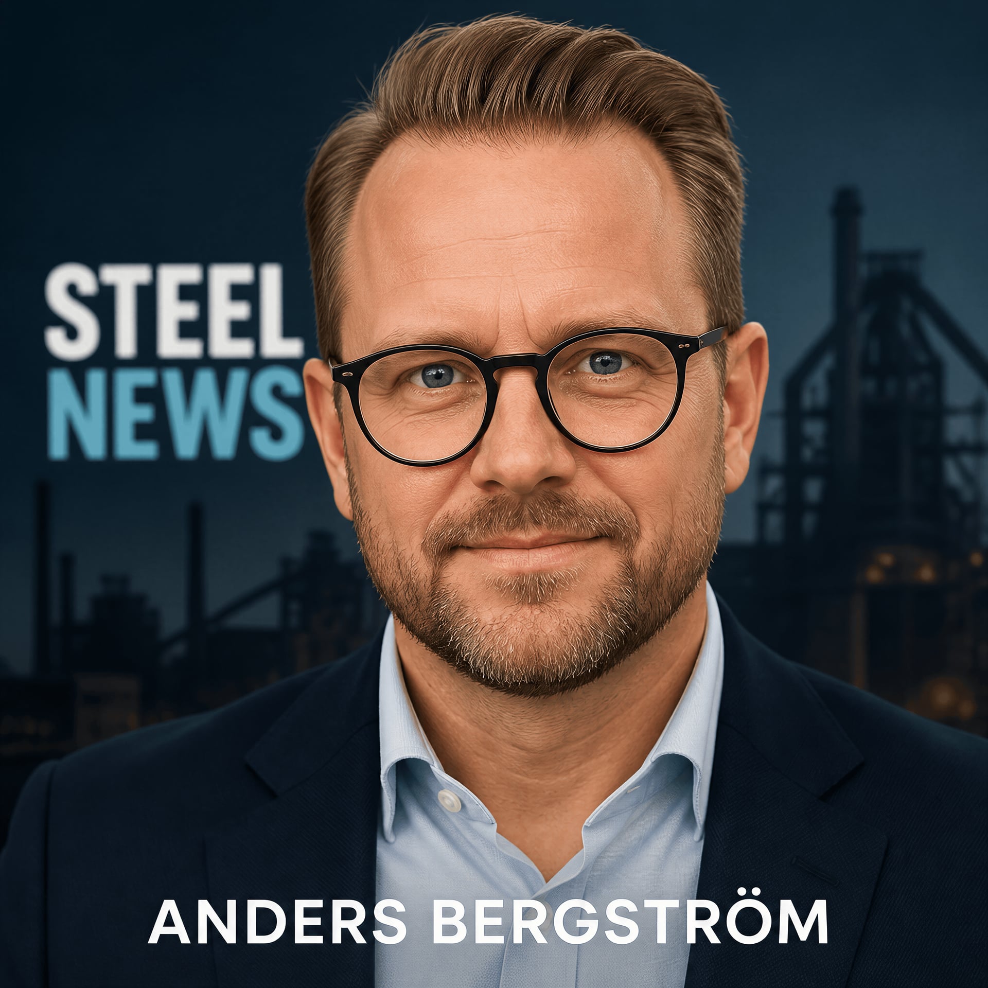 Portrait of Anders Bergström, steel industry reporter