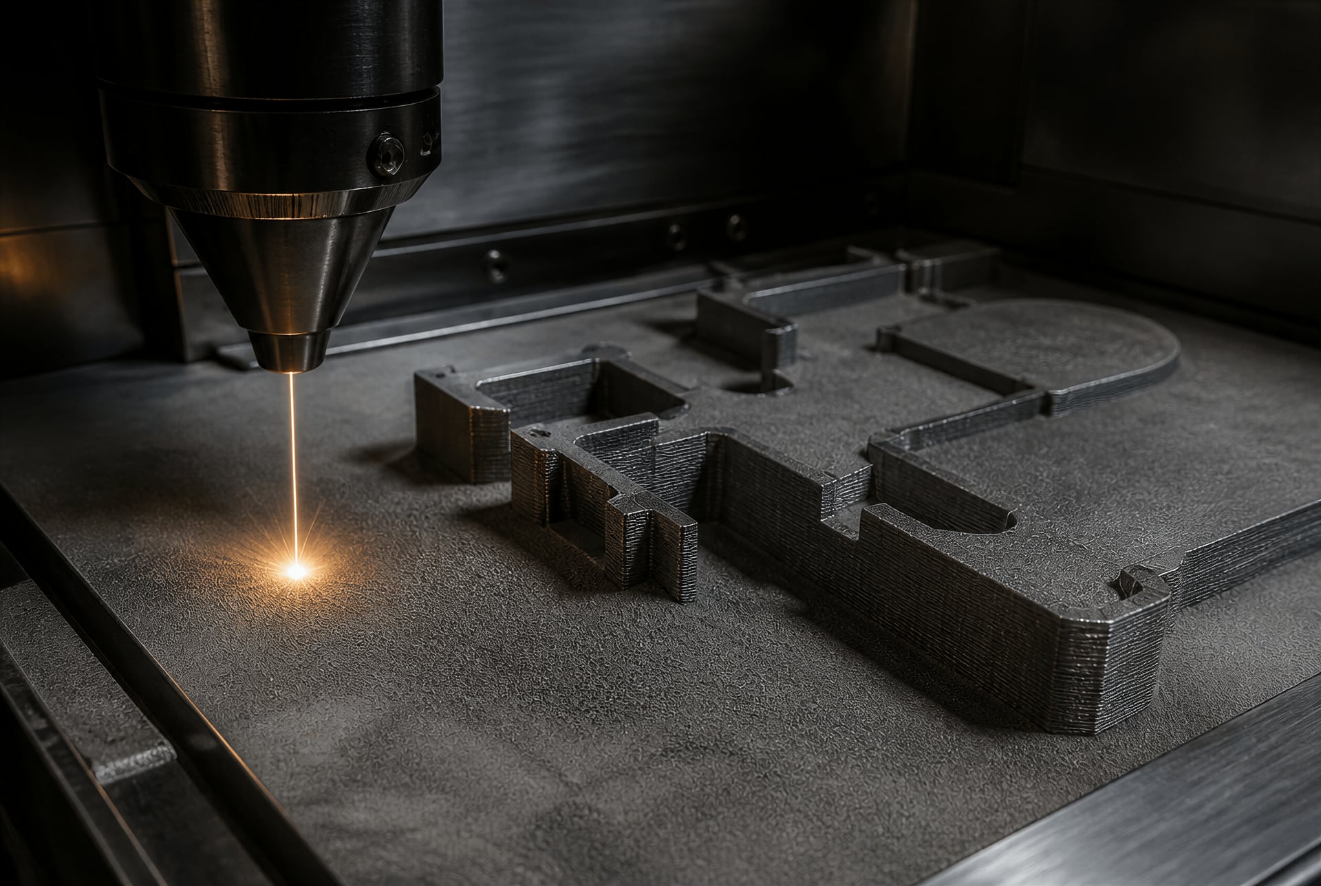 Laser powder-bed fusion of a maraging-steel component